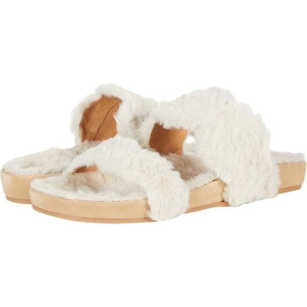 Jack Rogers Lauren Sandals Women's Natural Comfort Cozy Slip On Slides JOBB1471